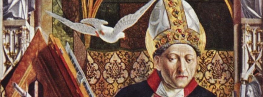 Michael Pacher: Augustinus - Kirchenväteralter (Detail) - Bildquelle: wikimedia commons