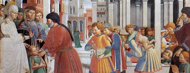 Benozzo Gozzoli: Augustinus in der Schule zu Tagaste