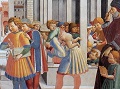 Augustinus in der Schule (Detail). Benozzo Gozzoli (1465). Augustinuskirche San Gimignano – Bildquelle: wikimedia commons