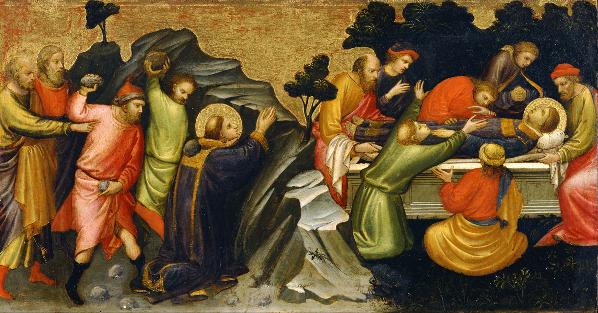 Das Martyrium des hl. Stephanus. Mariotto di Nardo (1408). The National Museum of Western Art, Tokyo